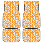 Little Halloween Ghost Pattern Print Front and Back Car Floor Mats