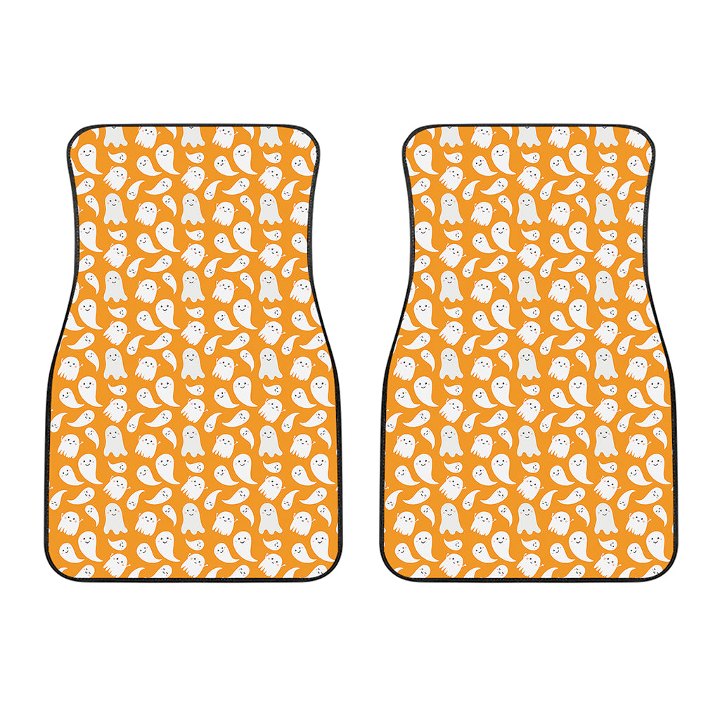 Little Halloween Ghost Pattern Print Front Car Floor Mats