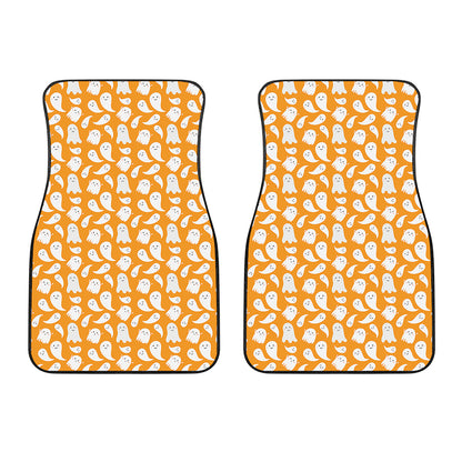 Little Halloween Ghost Pattern Print Front Car Floor Mats