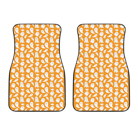 Little Halloween Ghost Pattern Print Front Car Floor Mats