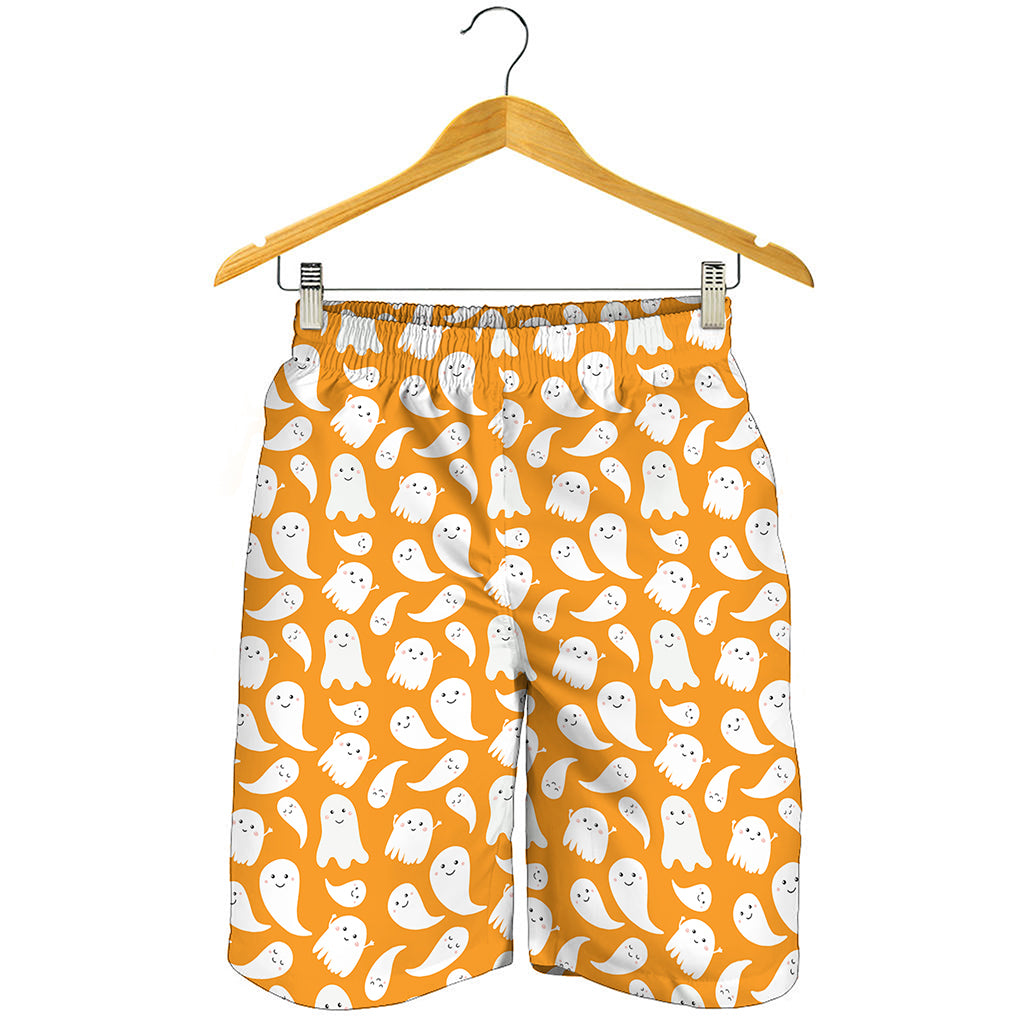Little Halloween Ghost Pattern Print Men's Shorts