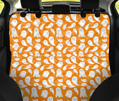 Little Halloween Ghost Pattern Print Pet Car Back Seat Cover