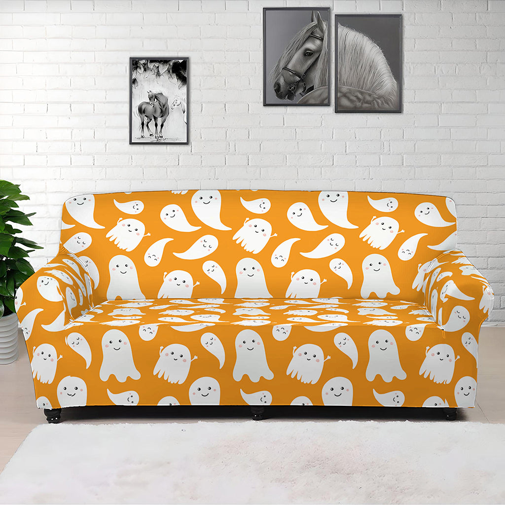 Little Halloween Ghost Pattern Print Sofa Cover