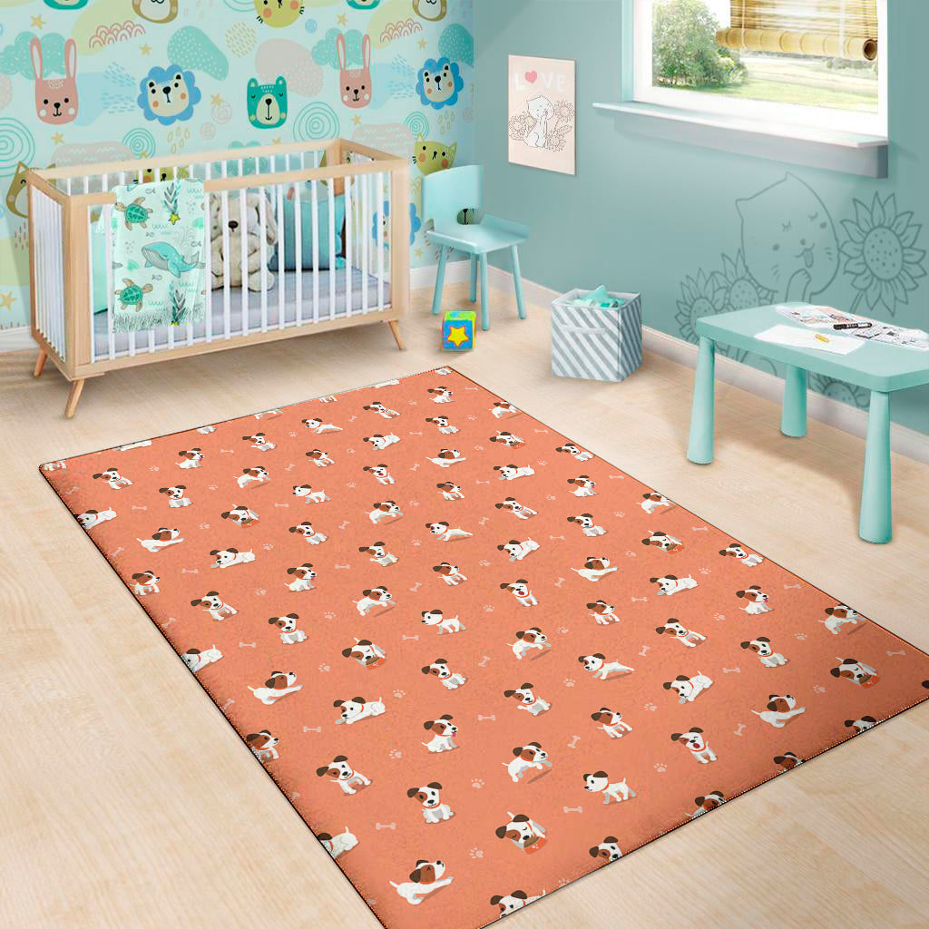 Little Jack Russell Terrier Print Area Rug