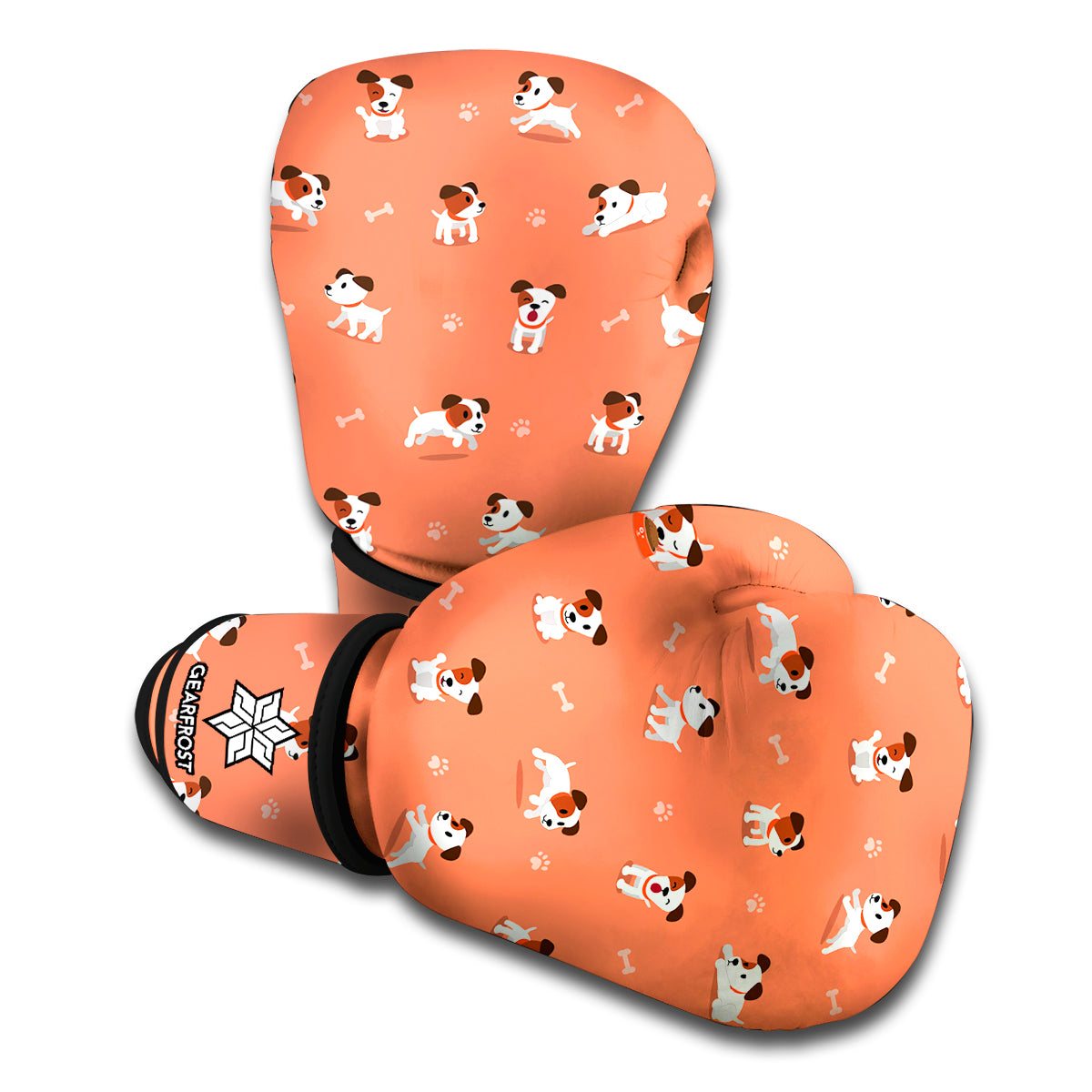 Little Jack Russell Terrier Print Boxing Gloves