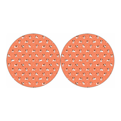 Little Jack Russell Terrier Print Car Coasters