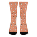 Little Jack Russell Terrier Print Crew Socks