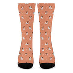 Little Jack Russell Terrier Print Crew Socks