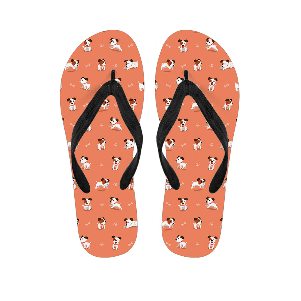 Little Jack Russell Terrier Print Flip Flops