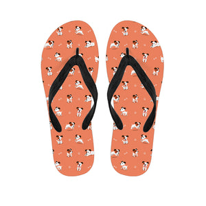 Little Jack Russell Terrier Print Flip Flops