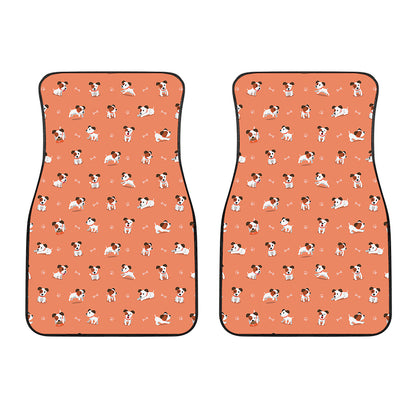 Little Jack Russell Terrier Print Front Car Floor Mats