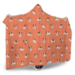 Little Jack Russell Terrier Print Hooded Blanket