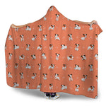Little Jack Russell Terrier Print Hooded Blanket