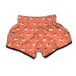 Little Jack Russell Terrier Print Muay Thai Boxing Shorts