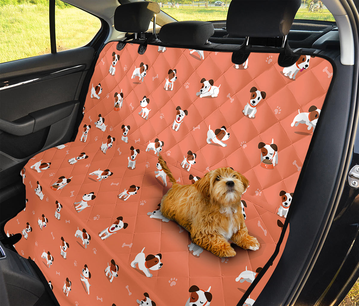 Little Jack Russell Terrier Print Pet Car Back Seat Cover