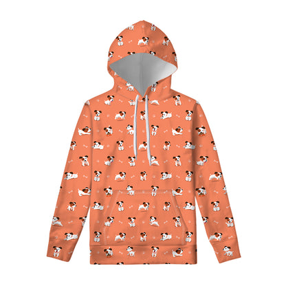 Little Jack Russell Terrier Print Pullover Hoodie