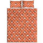Little Jack Russell Terrier Print Quilt Bed Set