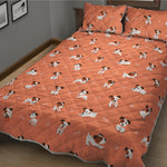 Little Jack Russell Terrier Print Quilt Bed Set