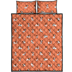 Little Jack Russell Terrier Print Quilt Bed Set
