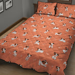 Little Jack Russell Terrier Print Quilt Bed Set