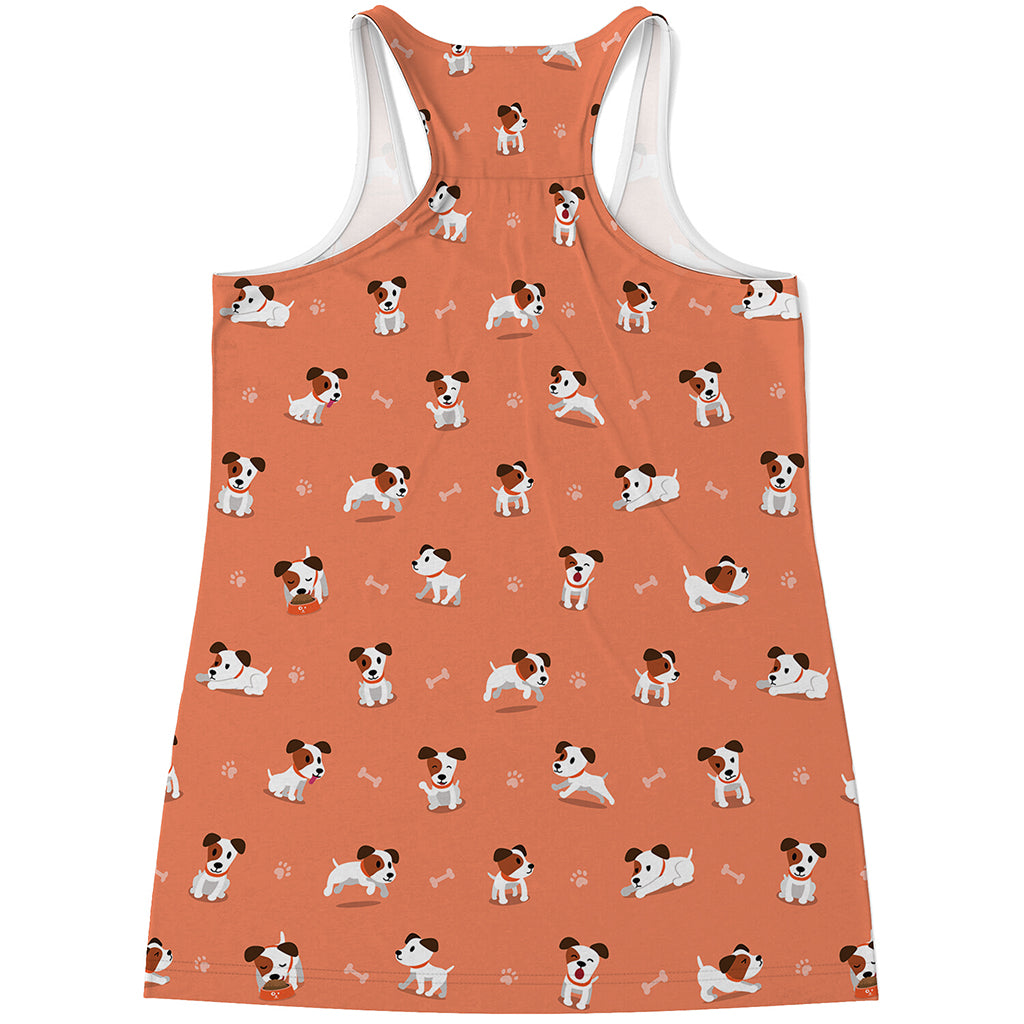 Little Jack Russell Terrier Print Women's Racerback Tank Top