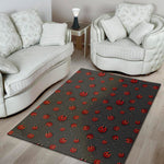 Little Ladybird Pattern Print Area Rug