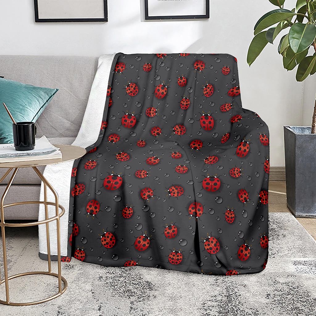 Little Ladybird Pattern Print Blanket