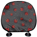 Little Ladybird Pattern Print Car Headrest Covers