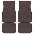 Little Ladybird Pattern Print Front and Back Car Floor Mats