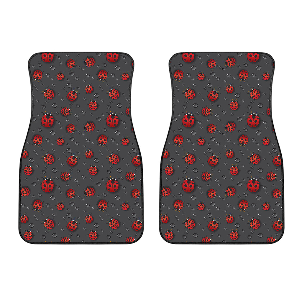 Little Ladybird Pattern Print Front Car Floor Mats