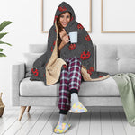 Little Ladybird Pattern Print Hooded Blanket