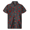 Little Ladybird Pattern Print Men's Short Sleeve Shirt