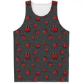 Little Ladybird Pattern Print Men's Tank Top