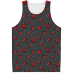 Little Ladybird Pattern Print Men's Tank Top