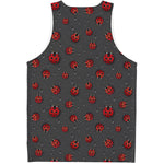Little Ladybird Pattern Print Men's Tank Top