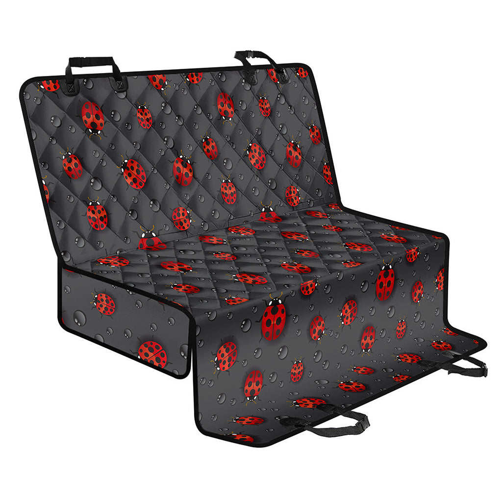 Little Ladybird Pattern Print Pet Car Back Seat Cover