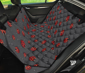 Little Ladybird Pattern Print Pet Car Back Seat Cover