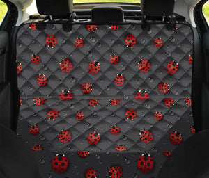 Little Ladybird Pattern Print Pet Car Back Seat Cover