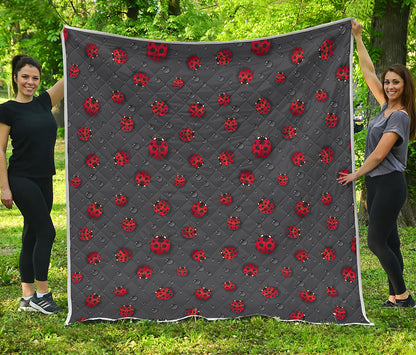 Little Ladybird Pattern Print Quilt