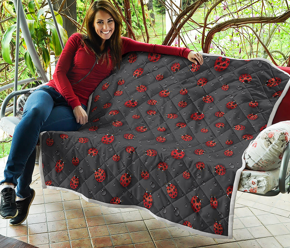 Little Ladybird Pattern Print Quilt