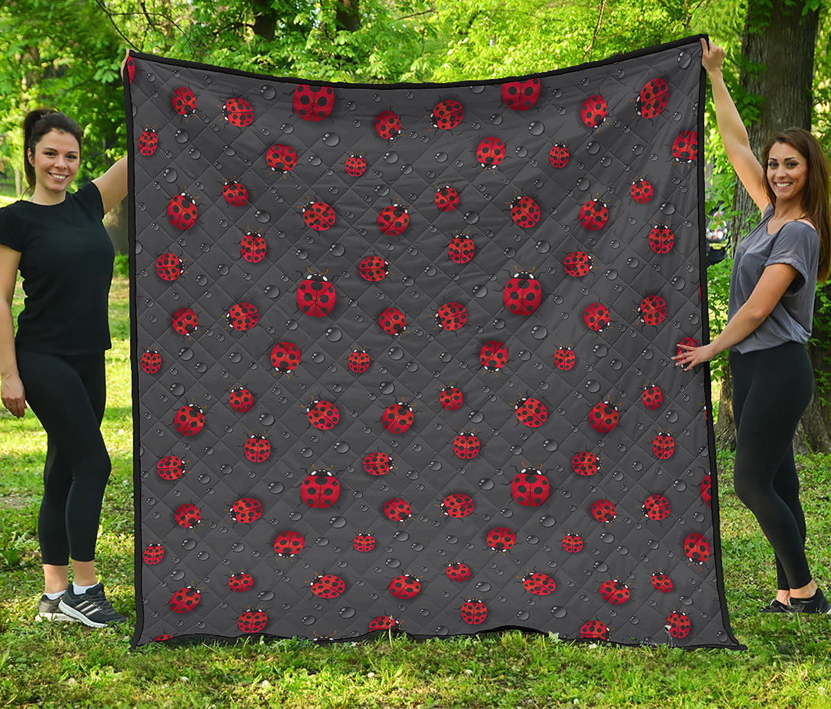 Little Ladybird Pattern Print Quilt