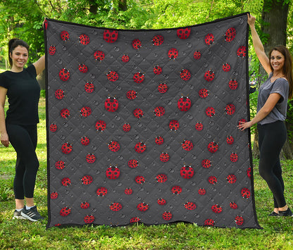 Little Ladybird Pattern Print Quilt