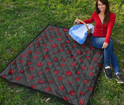 Little Ladybird Pattern Print Quilt