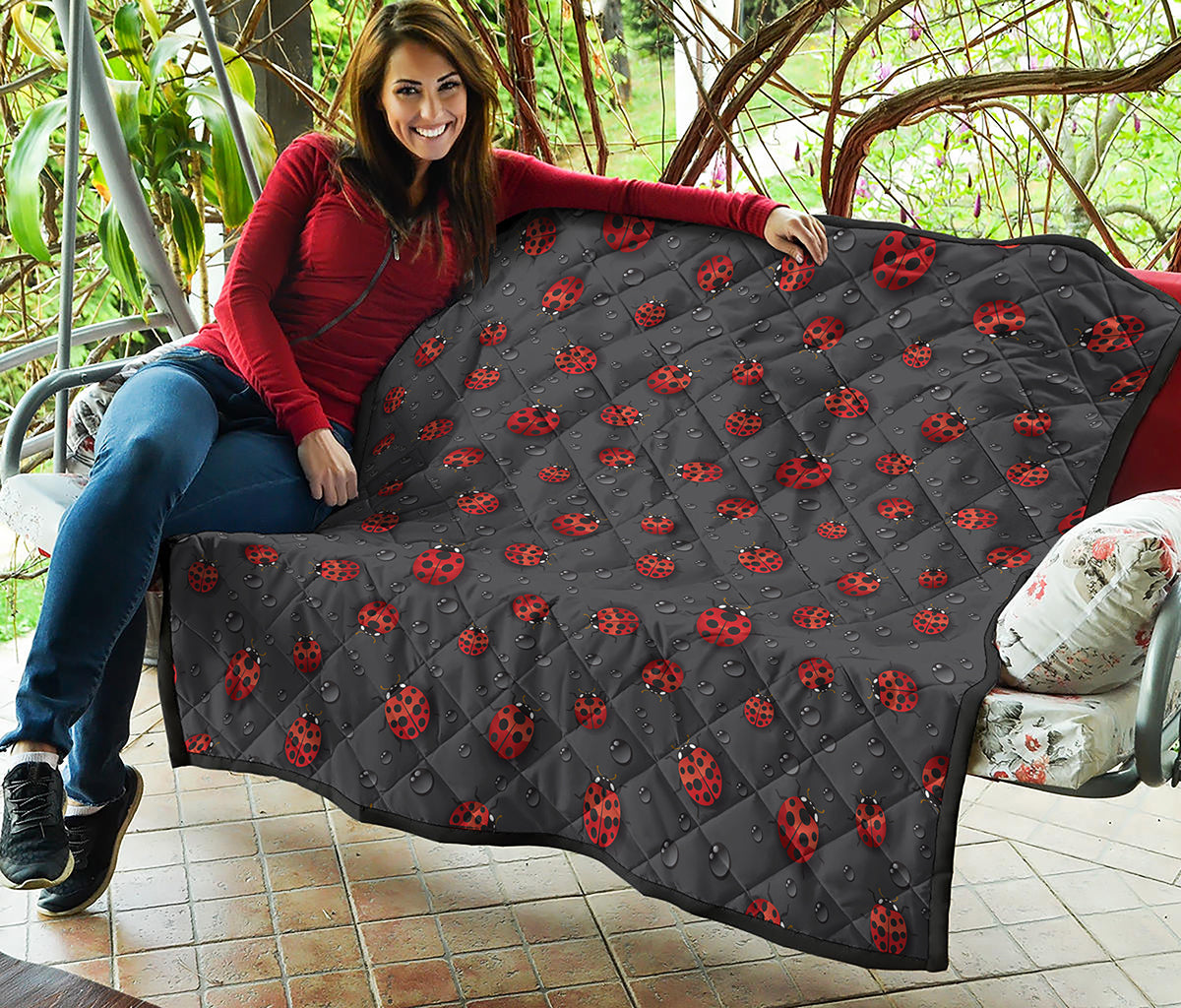 Little Ladybird Pattern Print Quilt