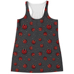 Little Ladybird Pattern Print Women's Racerback Tank Top