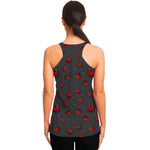Little Ladybird Pattern Print Women's Racerback Tank Top