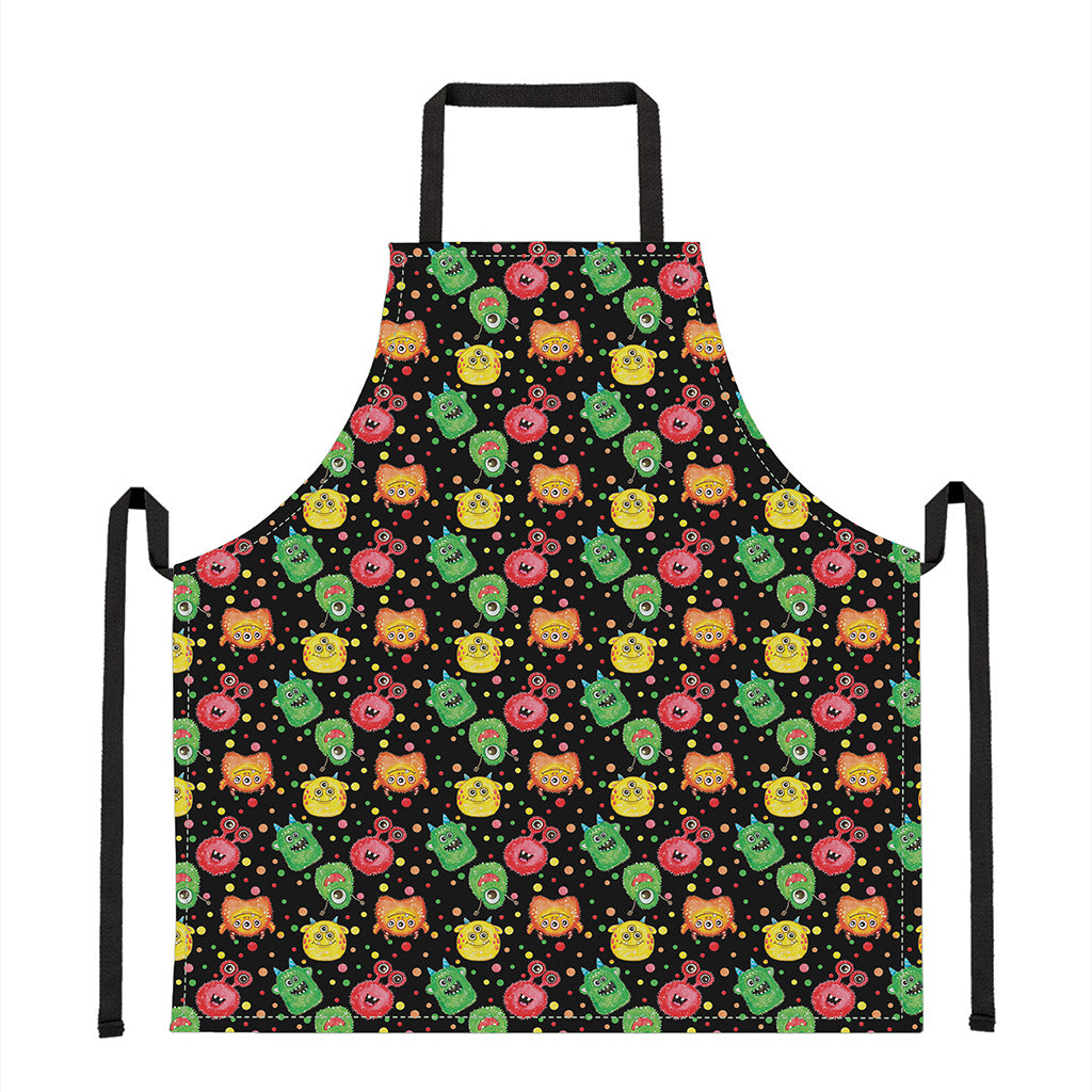 Little Monster Pattern Print Apron