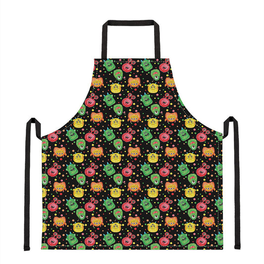 Little Monster Pattern Print Apron