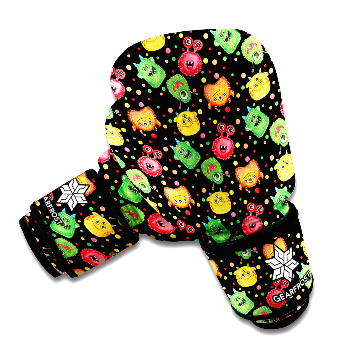 Little Monster Pattern Print Boxing Gloves