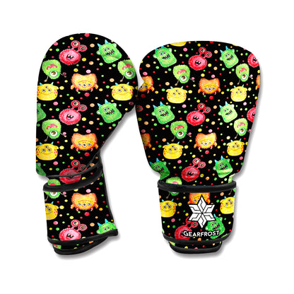 Little Monster Pattern Print Boxing Gloves